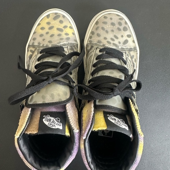 VANS SUPER CUSH SLOUCHED SNEAKER SHOES LEOPARD CHEETAH CHECKER GRay size 7 - Picture 8 of 10